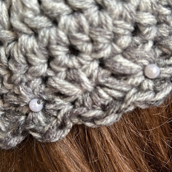 Chic crochet beanie medium soft acrylic yarn new - Picture 7 of 7